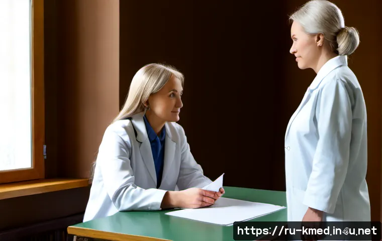 Home 17 한의사와 환자 중심 치료 - Photorealistic patient-centered traditional medicine consultation in a calm Russian wellness clinic,...